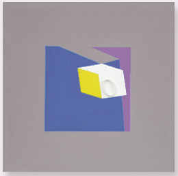 Ermanno Leinardi 2000 - spazio ambiguo - acrilico su tela cm 40 x 40